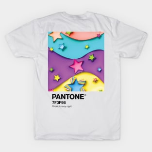 Pantone Pride Stars portrait T-Shirt